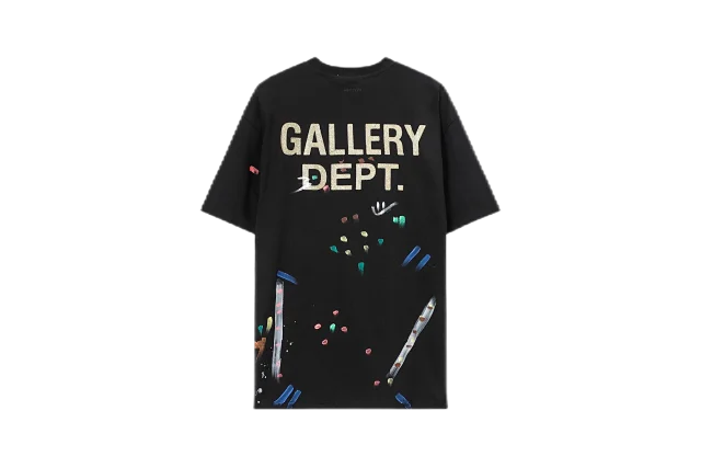 Gallery Dept. T-Shirts Lanvin Logo and Paint Splatter Print product detail image 30