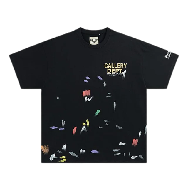 Gallery Dept. T-Shirts Lanvin Logo and Paint Splatter Print product detail image 11