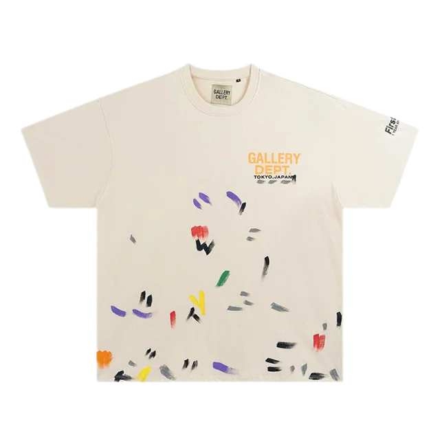 Gallery Dept. T-Shirts Lanvin Logo and Paint Splatter Print product detail image 10