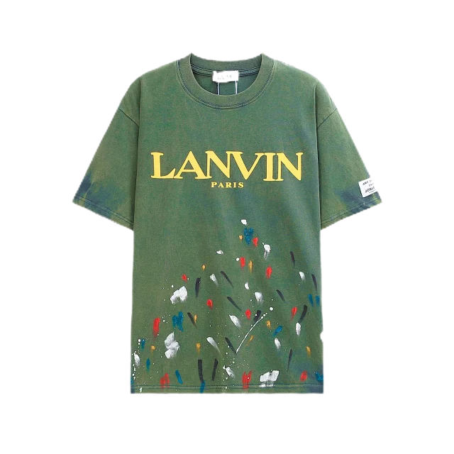 Gallery Dept. T-Shirts Lanvin Logo and Paint Splatter Print product detail image 33