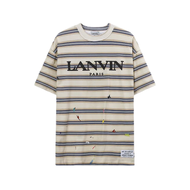 Gallery Dept. T-Shirts Lanvin Logo and Paint Splatter Print product detail image 35