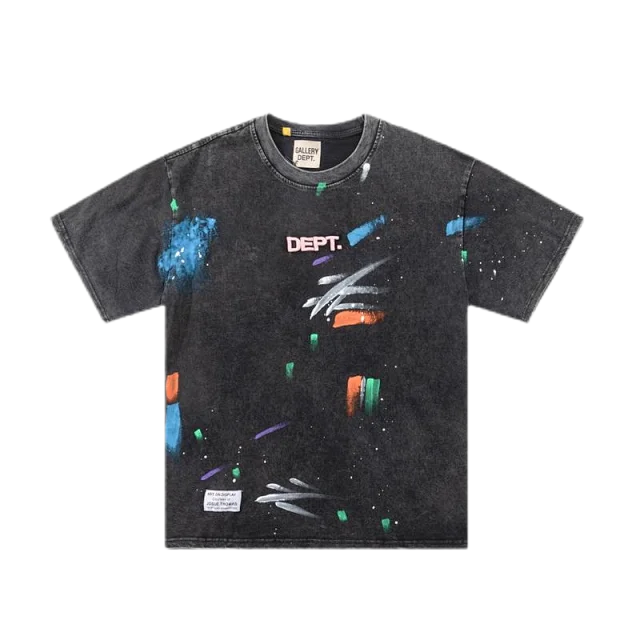 Gallery Dept. T-Shirts Lanvin Logo and Paint Splatter Print product detail image 18