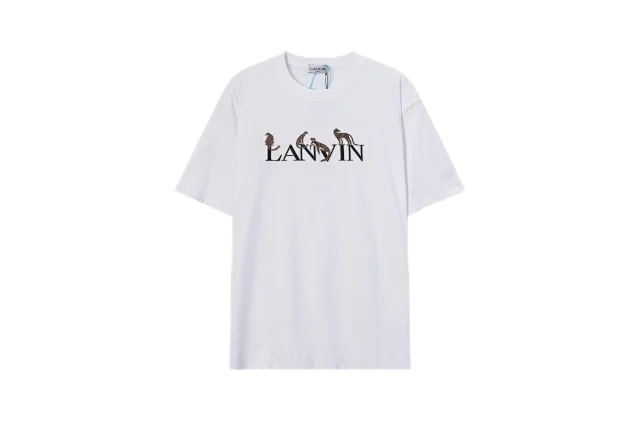 Gallery Dept. T-Shirts Lanvin Logo and Paint Splatter Print product detail image 32
