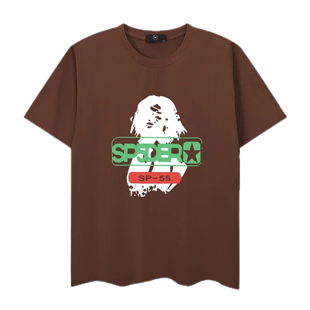 SP5DER T-Shirts Short-Sleeve Graphic Logo T-Shirt product detail image 19