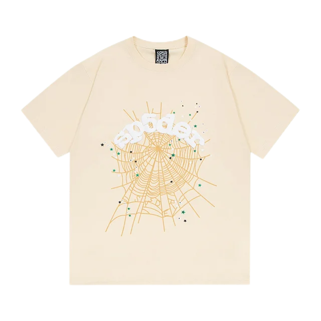 Sp5der T-Shirts Spiderweb Graphic Short-Sleeve T-Shirt product detail image 18