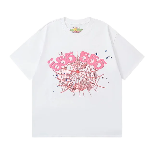 SP5DER T-Shirts Short-Sleeve Graphic Logo T-Shirt product detail image 26