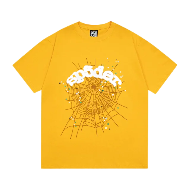Sp5der T-Shirts Spiderweb Graphic Short-Sleeve T-Shirt product detail image 19