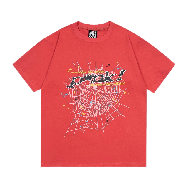 Sp5der T-Shirts Spiderweb Graphic Short-Sleeve T-Shirt product detail image 28