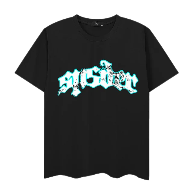 SP5DER T-Shirts Short-Sleeve Graphic Logo T-Shirt product detail image 12