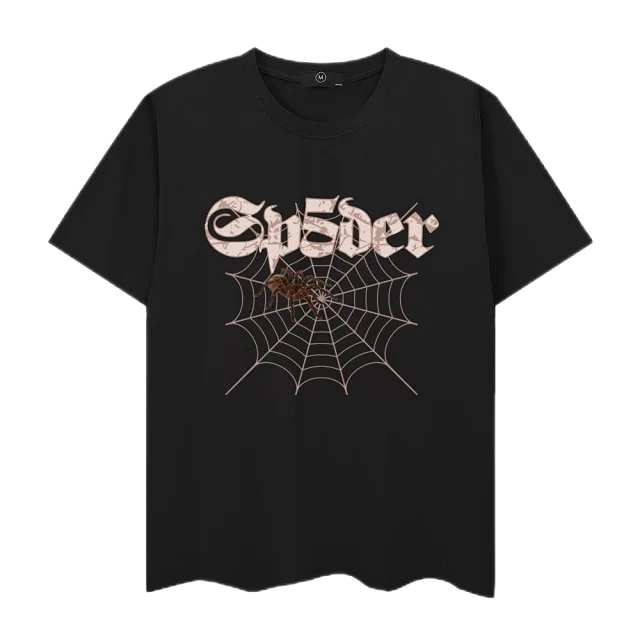 SP5DER T-Shirts Short-Sleeve Graphic Logo T-Shirt product detail image 7