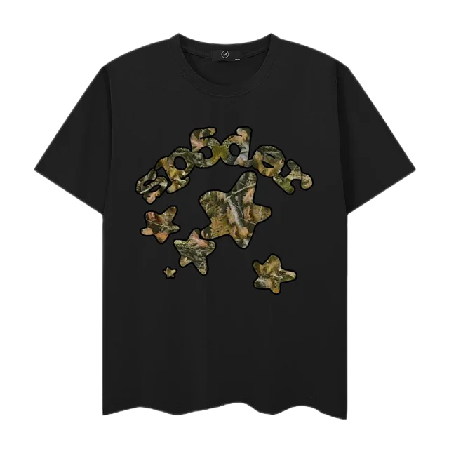 SP5DER T-Shirts Short-Sleeve Graphic Logo T-Shirt product detail image 23