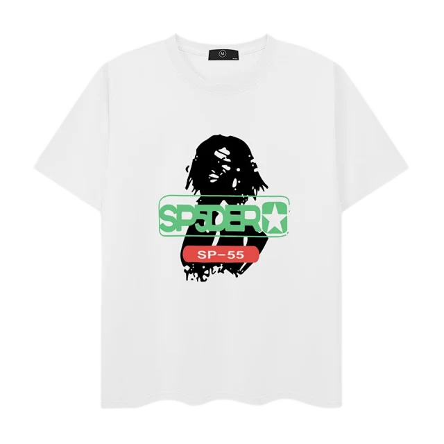 SP5DER T-Shirts Short-Sleeve Graphic Logo T-Shirt product detail image 18