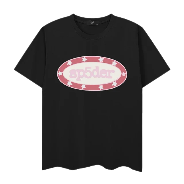 SP5DER T-Shirts Short-Sleeve Graphic Logo T-Shirt product detail image 3
