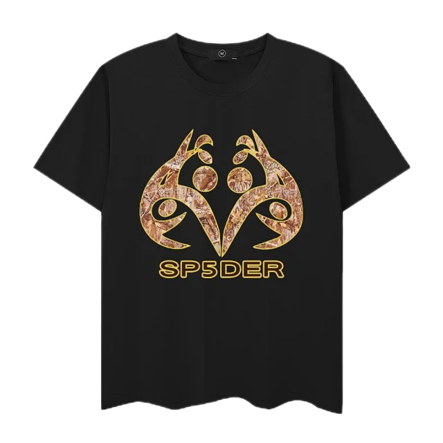 SP5DER T-Shirts Short-Sleeve Graphic Logo T-Shirt product detail image 1