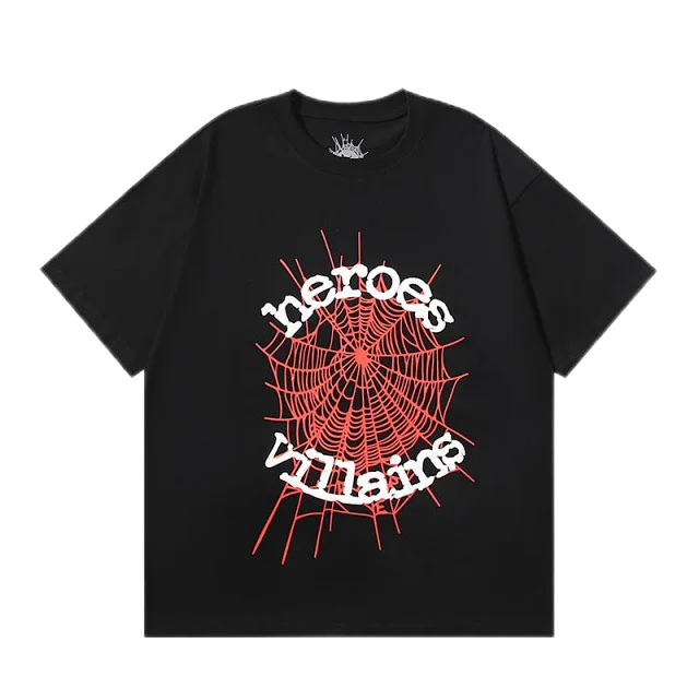 SP5DER T-Shirts Short-Sleeve Graphic Logo T-Shirt product detail image 34