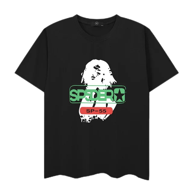 SP5DER T-Shirts Short-Sleeve Graphic Logo T-Shirt product detail image 17