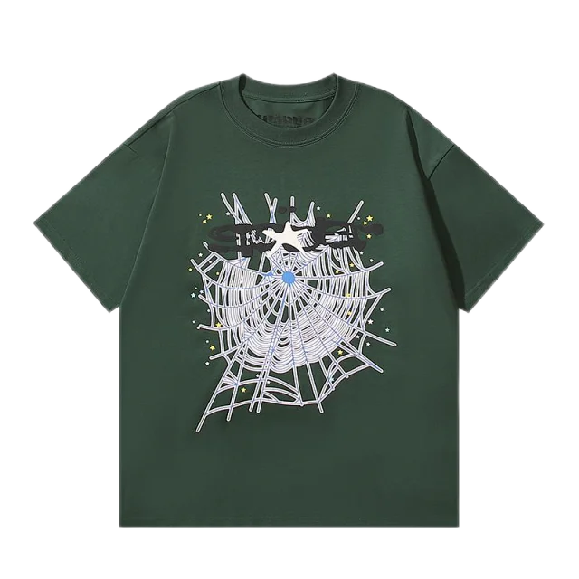 SP5DER T-Shirts Short-Sleeve Graphic Logo T-Shirt product detail image 32