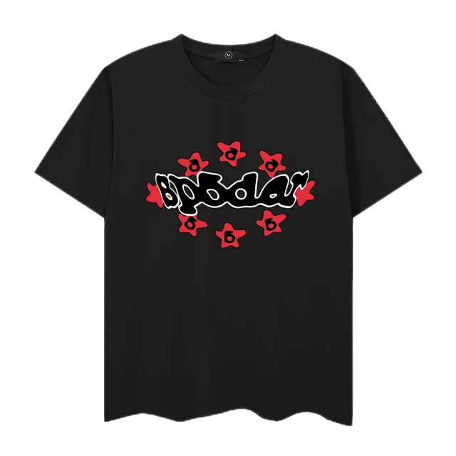 SP5DER T-Shirts Short-Sleeve Graphic Logo T-Shirt product detail image 14