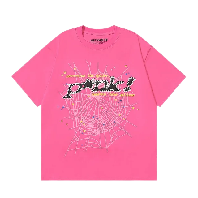 Sp5der T-Shirts Spiderweb Graphic Short-Sleeve T-Shirt product detail image 10