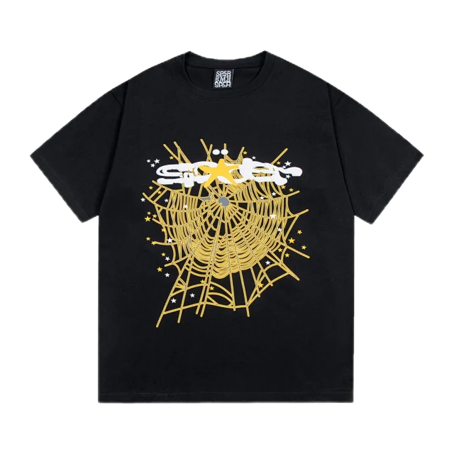 Sp5der T-Shirts Spiderweb Graphic Short-Sleeve T-Shirt product detail image 25