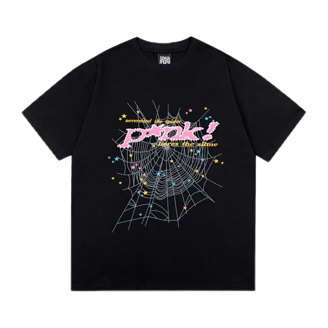Sp5der T-Shirts Spiderweb Graphic Short-Sleeve T-Shirt product detail image 29