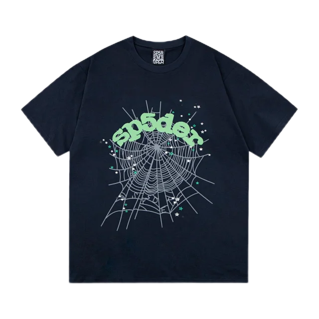 Sp5der T-Shirts Spiderweb Graphic Short-Sleeve T-Shirt product detail image 16