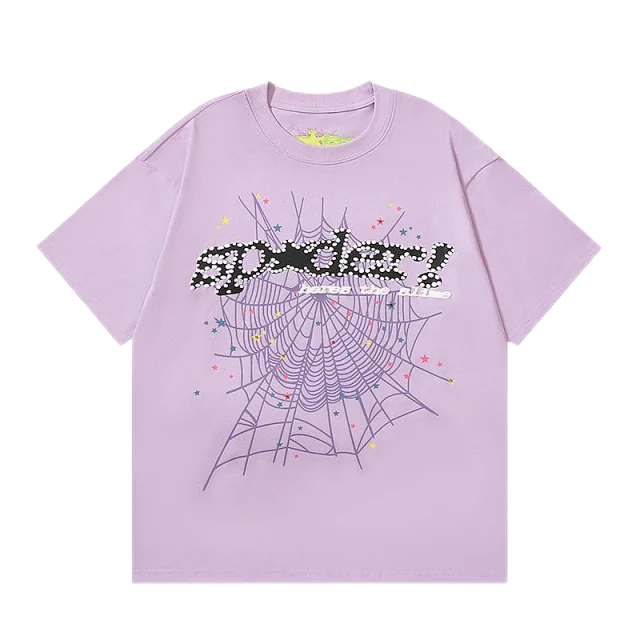 Sp5der T-Shirts Spiderweb Graphic Short-Sleeve T-Shirt product detail image 1