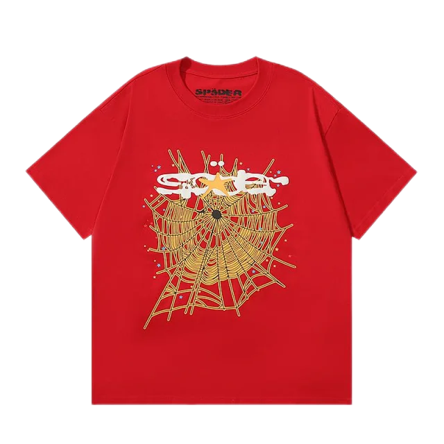 SP5DER T-Shirts Short-Sleeve Graphic Logo T-Shirt product detail image 33