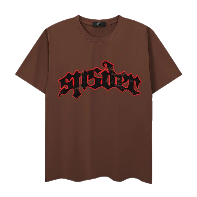 SP5DER T-Shirts Short-Sleeve Graphic Logo T-Shirt product detail image 10