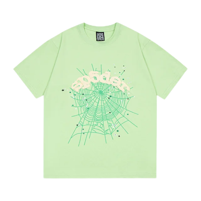 Sp5der T-Shirts Spiderweb Graphic Short-Sleeve T-Shirt product detail image 17