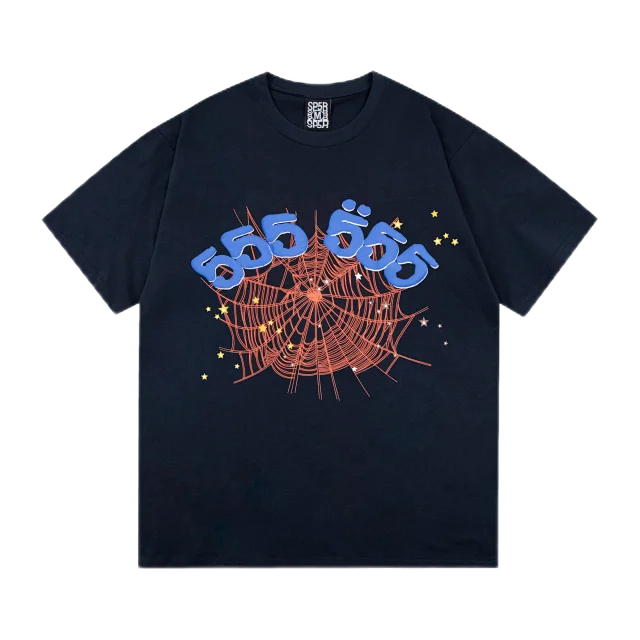 Sp5der T-Shirts Spiderweb Graphic Short-Sleeve T-Shirt product detail image 35