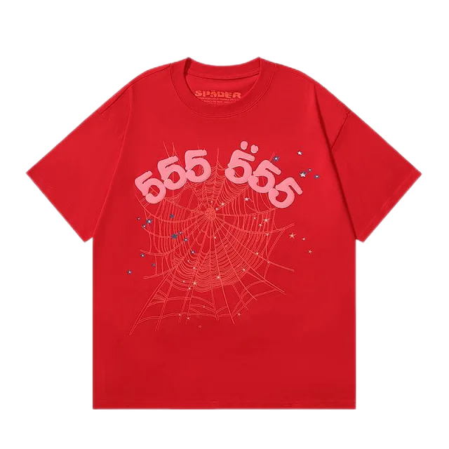 Sp5der T-Shirts Spiderweb Graphic Short-Sleeve T-Shirt product detail image 7