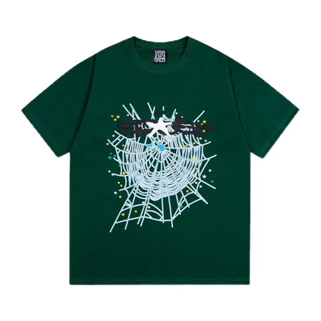 Sp5der T-Shirts Spiderweb Graphic Short-Sleeve T-Shirt product detail image 24