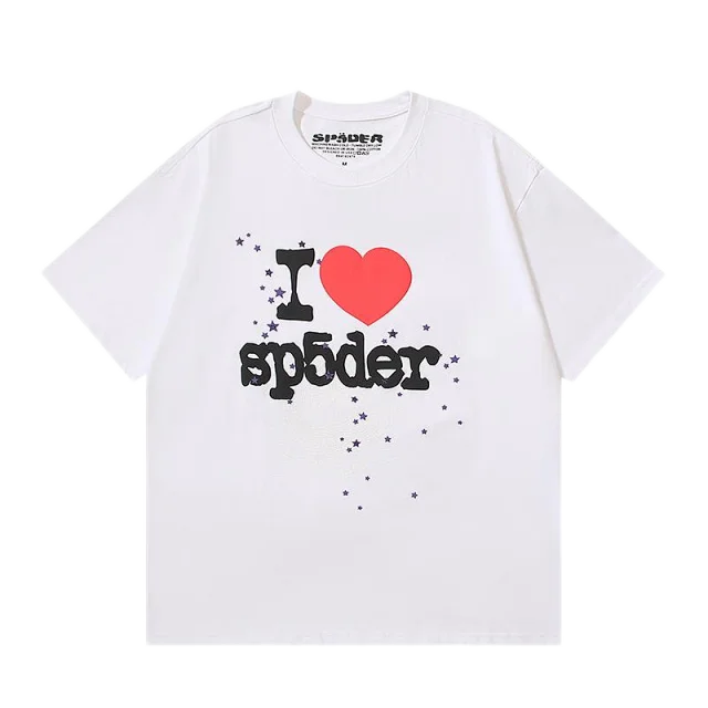 Sp5der T-Shirts Spiderweb Graphic Short-Sleeve T-Shirt product detail image 6