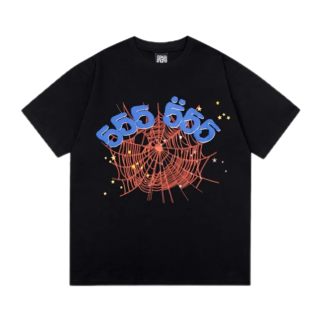 Sp5der T-Shirts Spiderweb Graphic Short-Sleeve T-Shirt product detail image 34