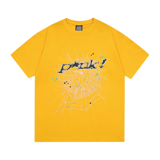 Sp5der T-Shirts Spiderweb Graphic Short-Sleeve T-Shirt product detail image 27