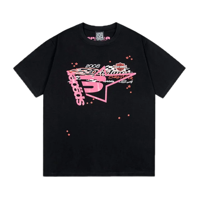 Sp5der T-Shirts Spiderweb Graphic Short-Sleeve T-Shirt product detail image 39