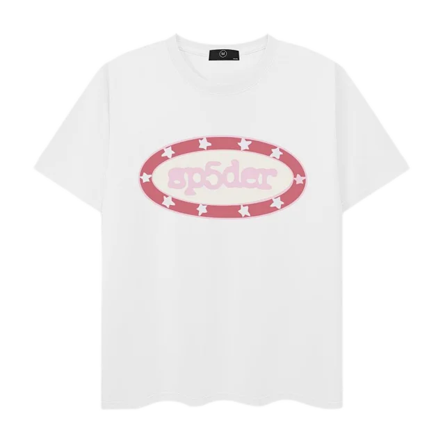 SP5DER T-Shirts Short-Sleeve Graphic Logo T-Shirt product detail image 2