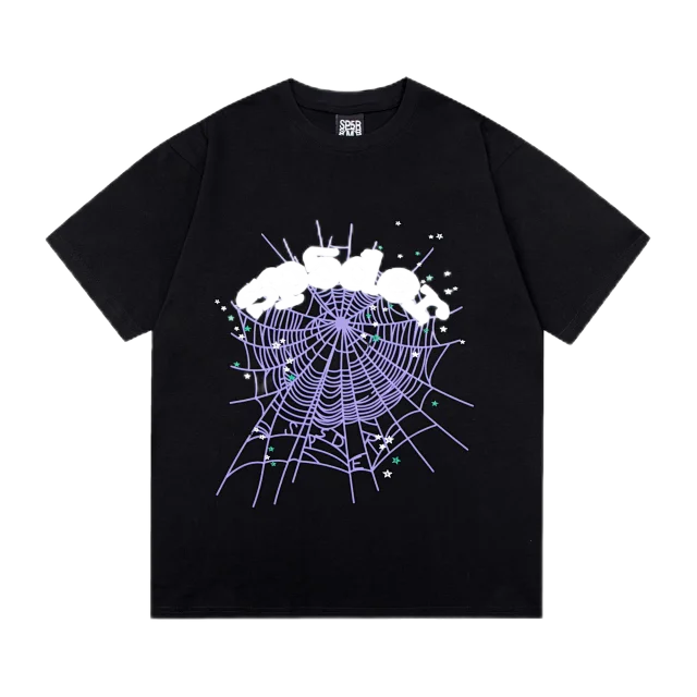 Sp5der T-Shirts Spiderweb Graphic Short-Sleeve T-Shirt product detail image 20