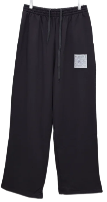 Balenciaga Trousers Logo-print wide-leg sweatpants product detail image 37