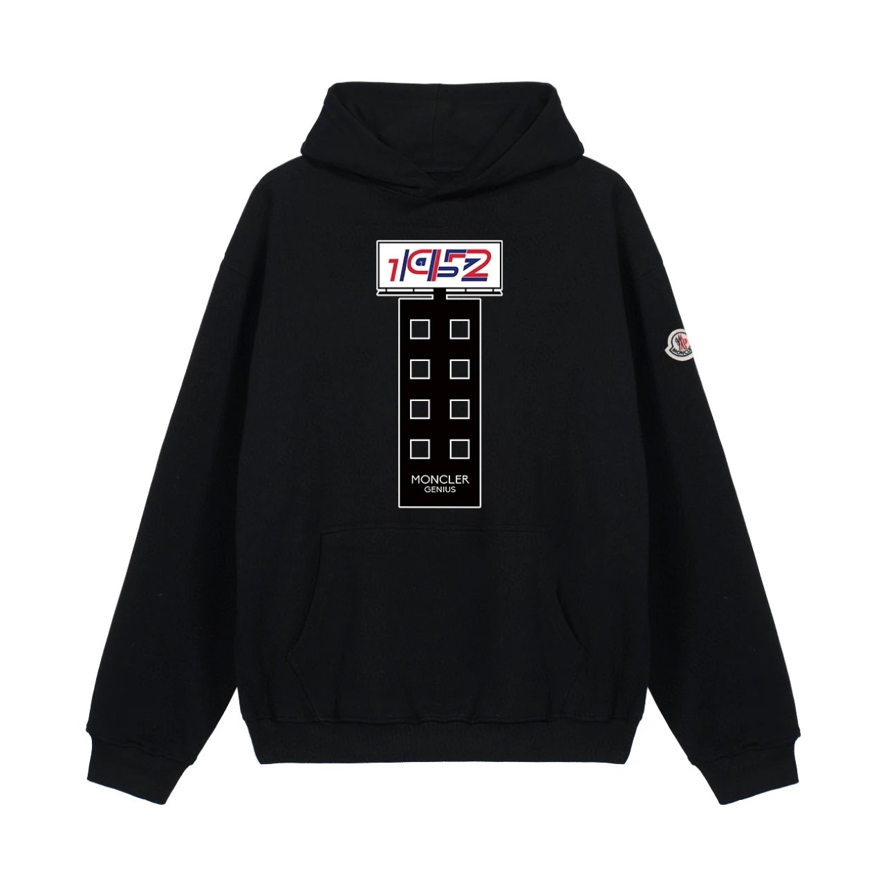 Moncler Hoodies & Sweatshirts Zip-Up Hooded Sweatshirt with Kangaroo Pockets — 0315020WN