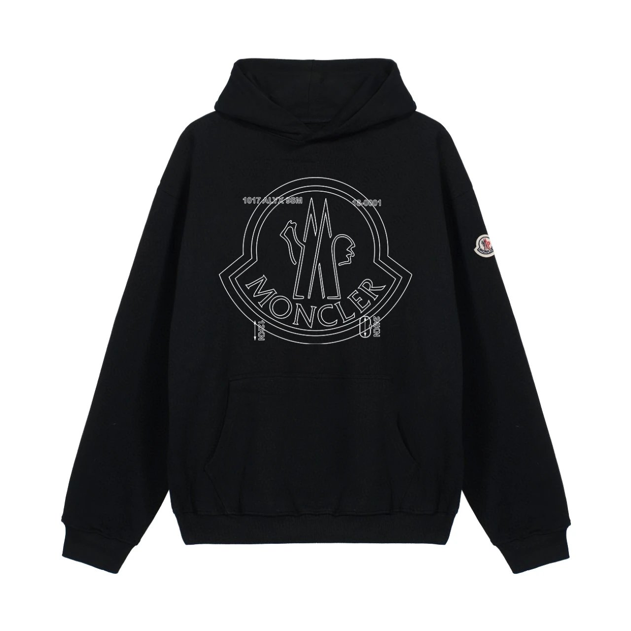 Moncler Hoodies & Sweatshirts Zip-Up Hooded Sweatshirt with Kangaroo Pockets — 0315022WN