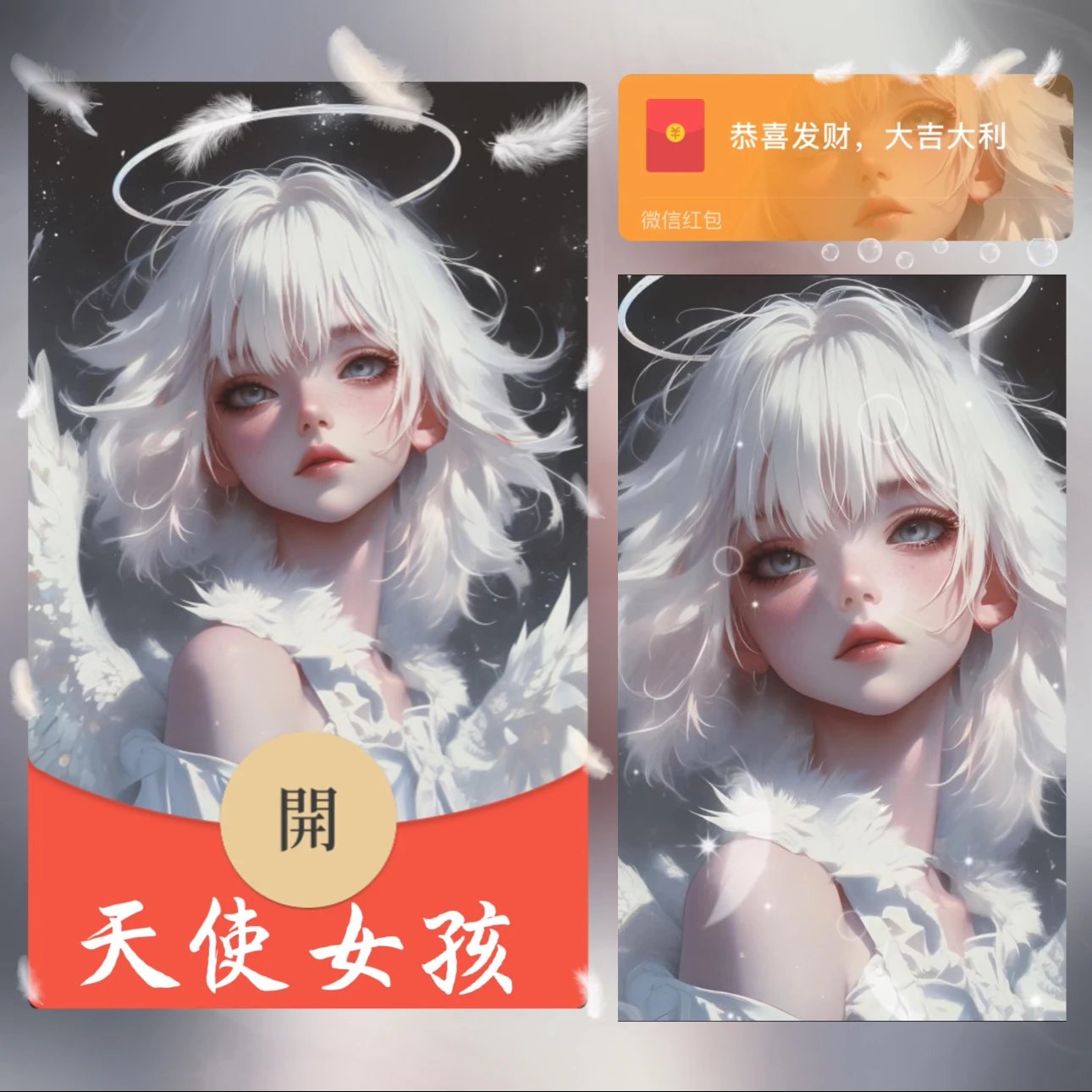 【红包封面】天使女孩/tw异形动态