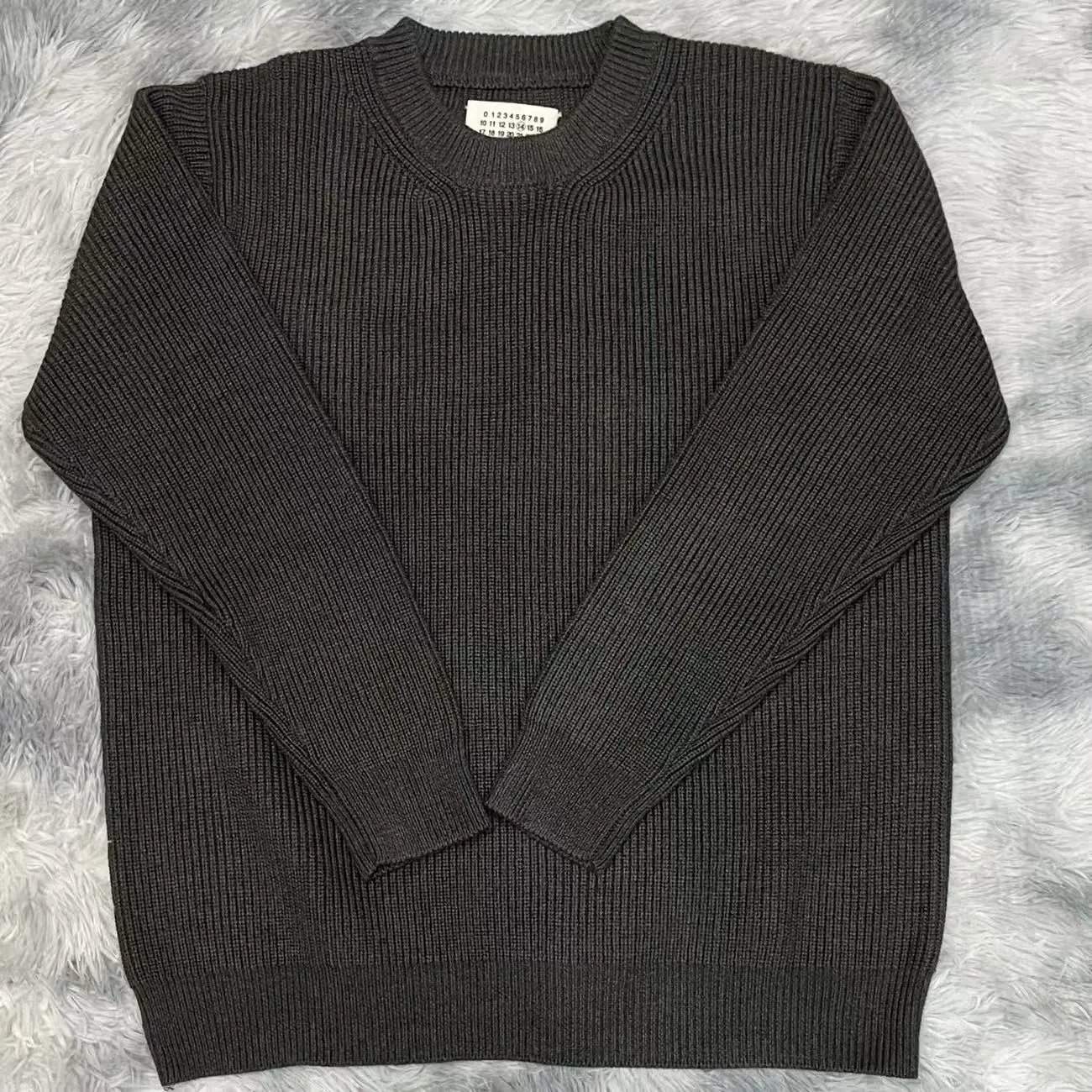 Maison Margiela Knitwear Rib-knit crewneck sweater — 4