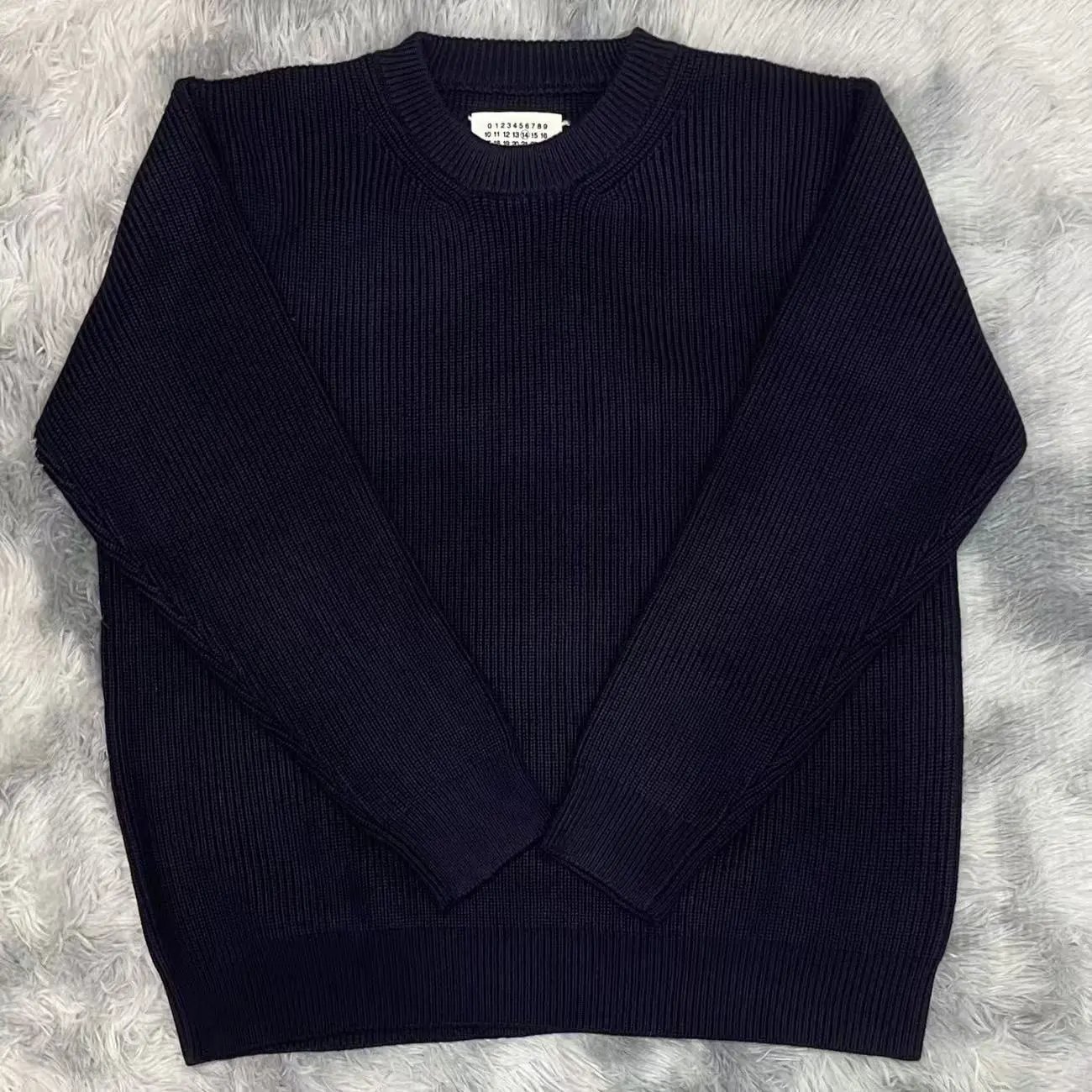 Maison Margiela Knitwear Rib-knit crewneck sweater — 2