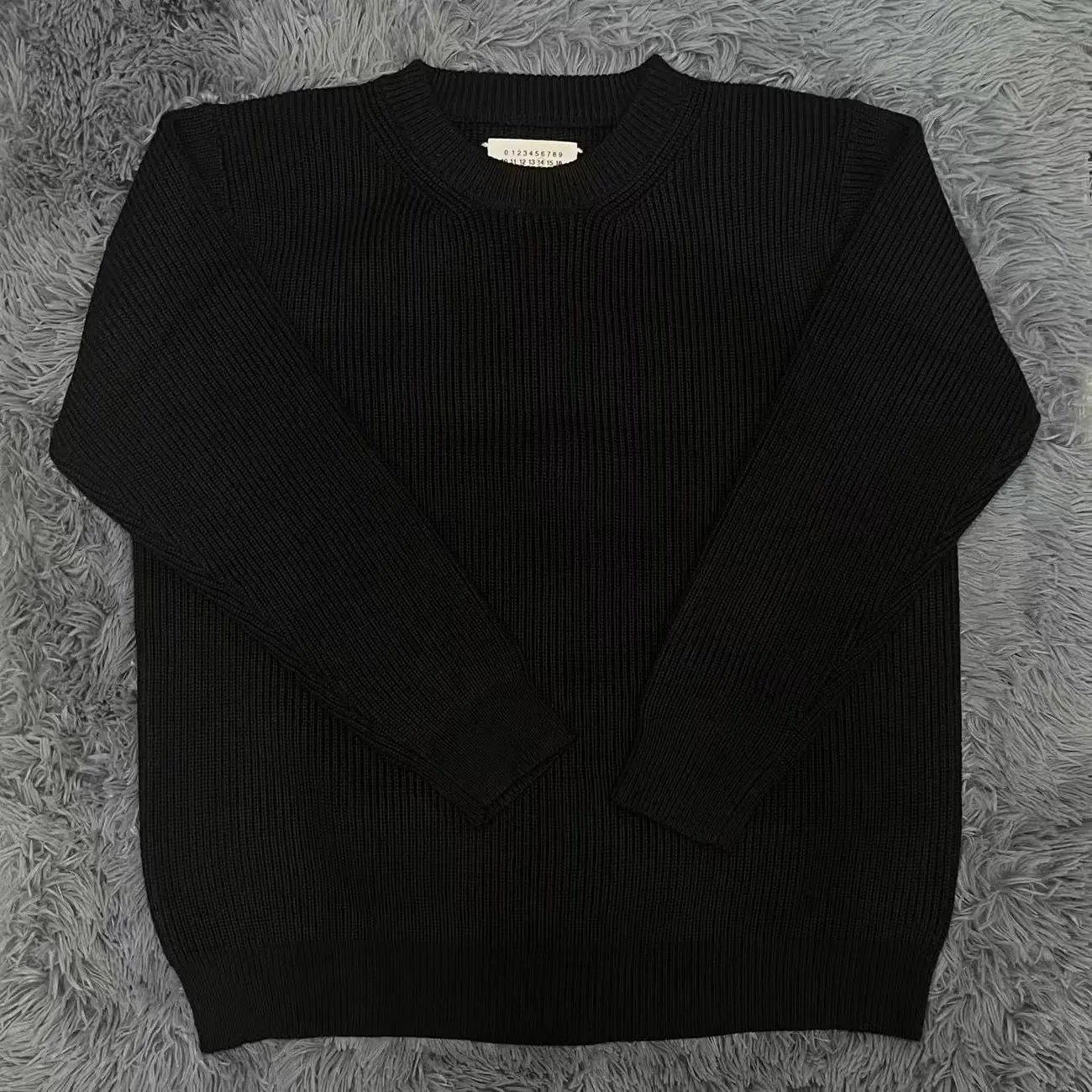 Maison Margiela Knitwear Rib-knit crewneck sweater — 3