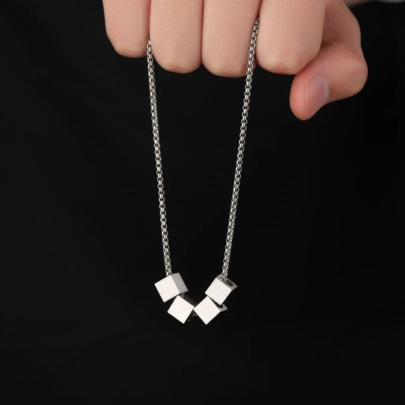 L012-C【Square Bead Chain 50+5cm】
