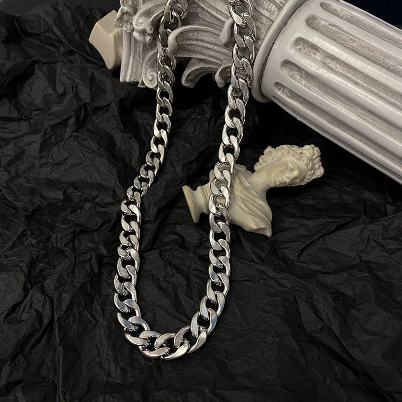 L020 - 10mm + Cuban Necklace 50cm