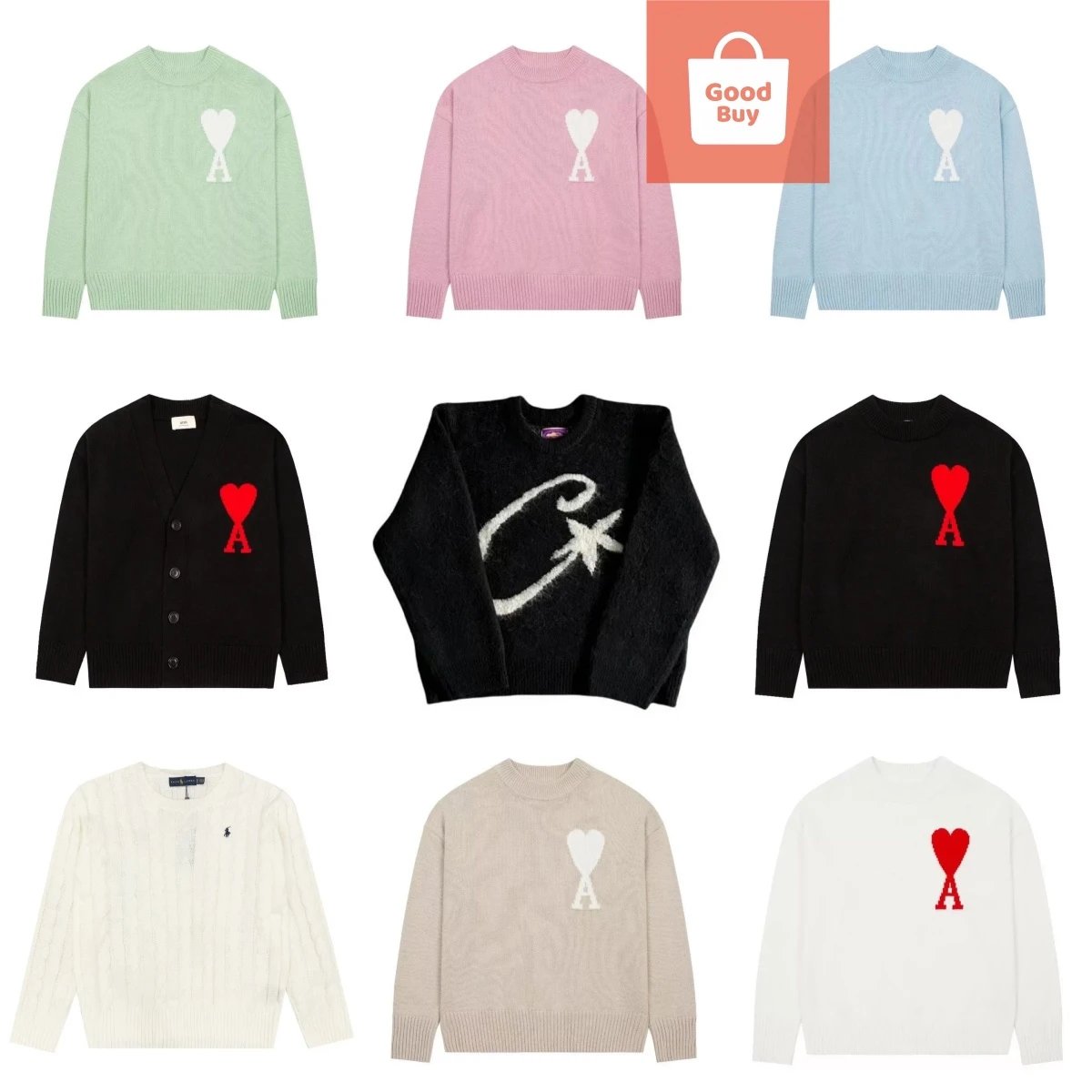 Stylish All-Match Knit Sweater 1216new-008（AMI）（CPGC）（HM）