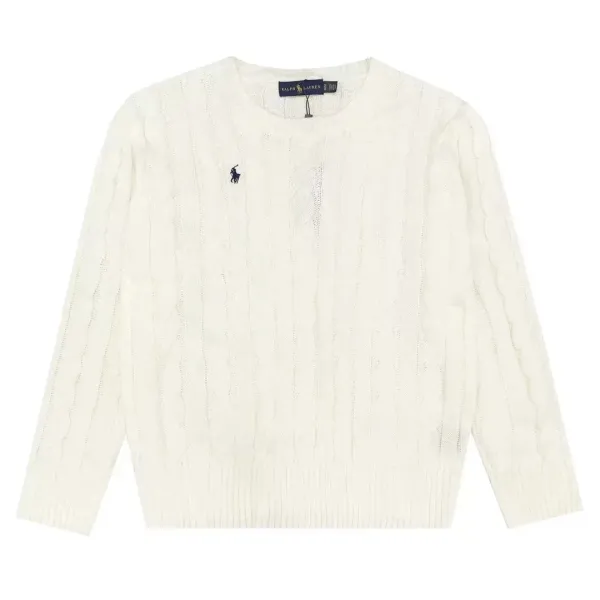 Polo Ralph Lauren Cable Knit V-Neck Sweater Navy - 7